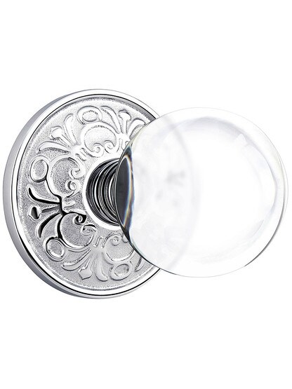 Lancaster Door Set with Bristol Knobs in Polished Chrome.